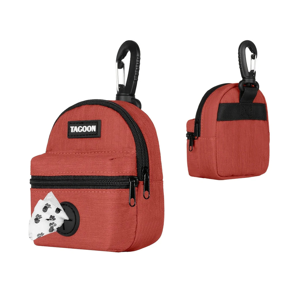 LuckeLadybug LLC Dispenser for poop bags for dog with zipper pocket and clip for easy attachment