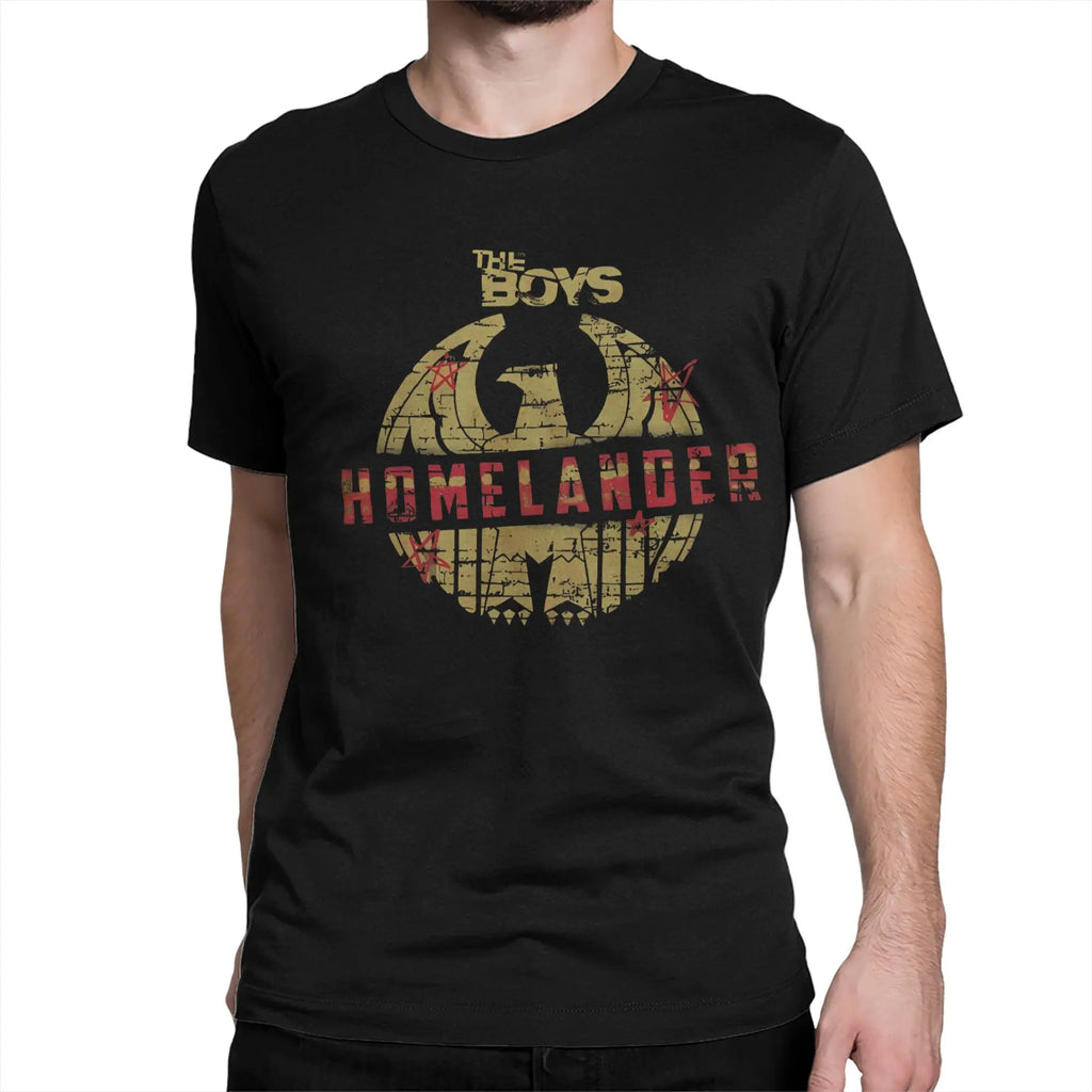Distressed T-Shirt - Homelander Design