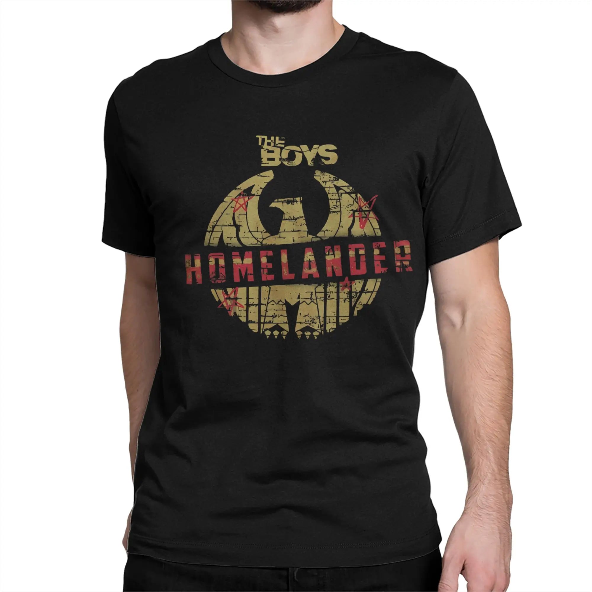 Distressed T-Shirt - Homelander Design