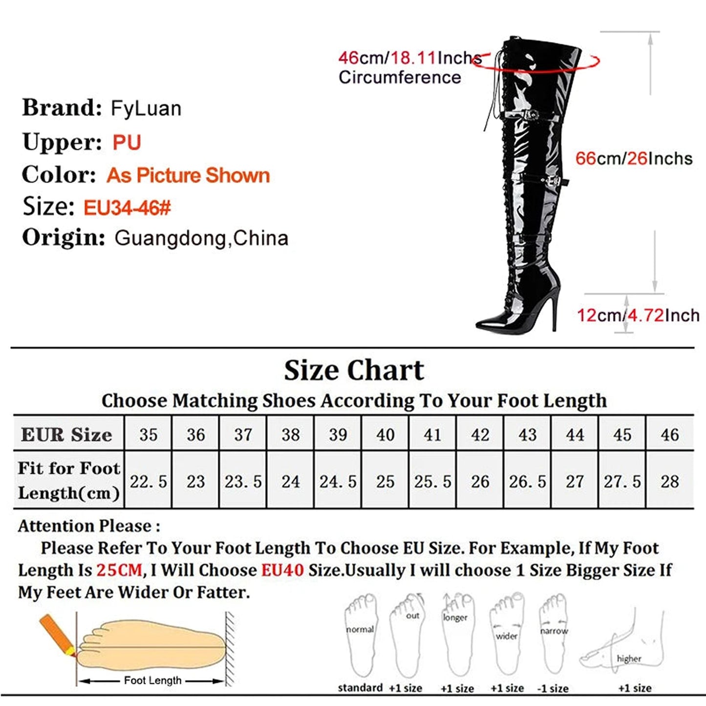 Thigh High Stiletto Boots For Women