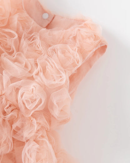 Toddler Girls Floral Pinafore Dress