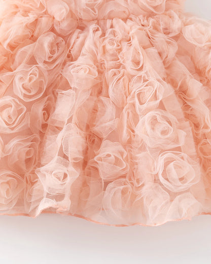 Toddler Girls Floral Pinafore Dress