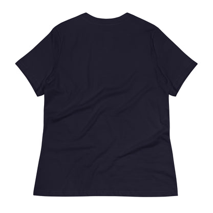 Too Tired To Care graphic tee in dark navy color featuring a relaxed fit and soft fabric