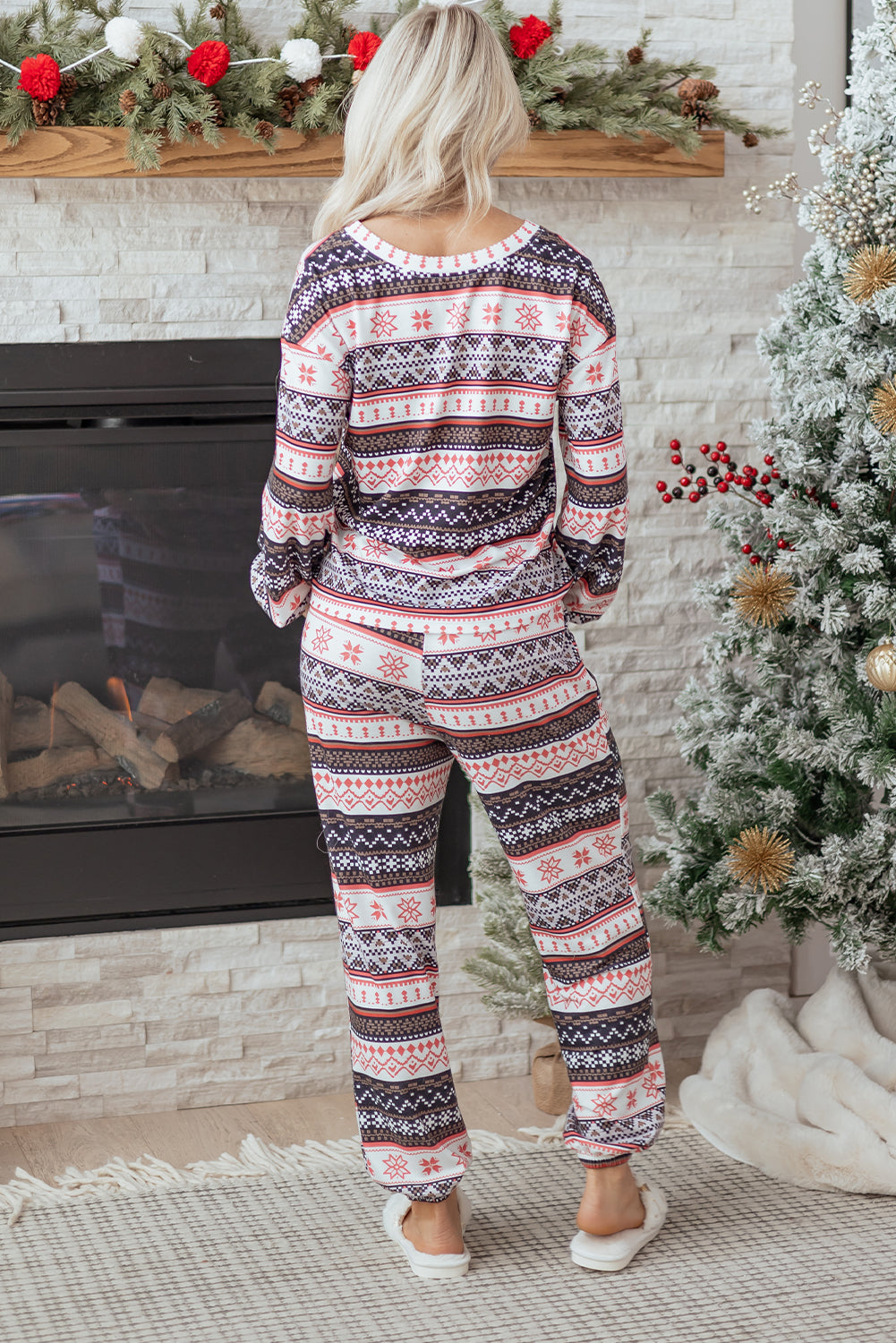 LuckeLadybug LLC Ugly Christmas Pullover and Pants Set in Festive Holiday Design