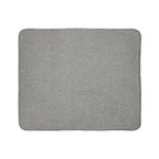 LuckeLadybug gray sherpa blanket ultra comfort throw blanket with soft plush texture