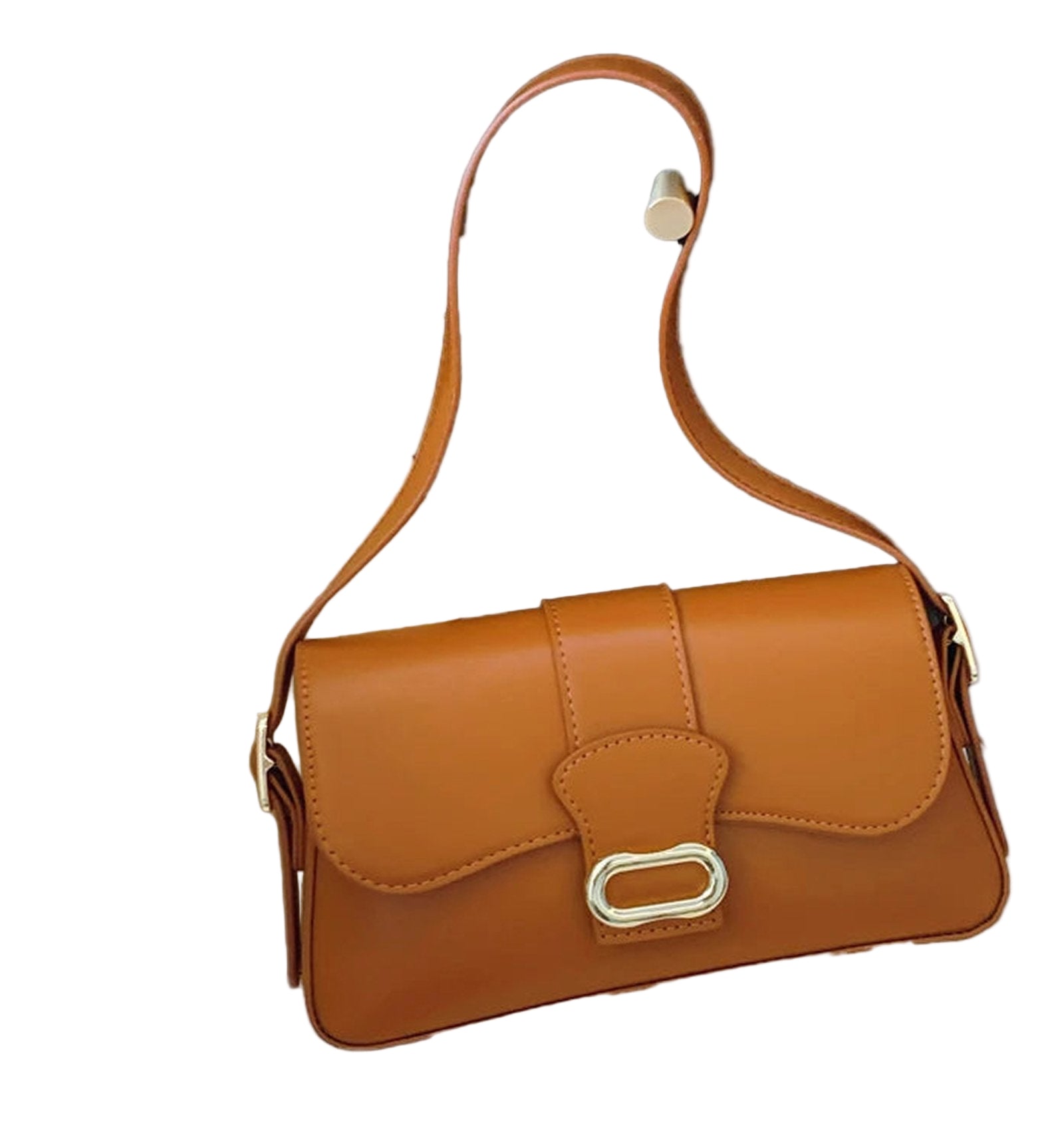 LuckeLadybug LLC underarm designer handbag for women in tan leather with a stylish closure