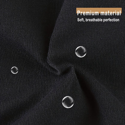 Close-up of soft, breathable fabric for LuckeLadybug urban chic dog shirts with water-resistant droplets