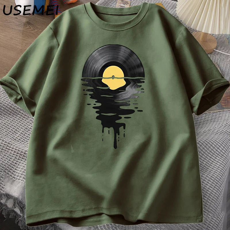Vinyl Record Graphic Tee – Stylish & Unique