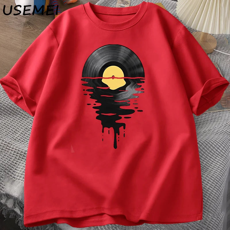 Vinyl Record Graphic Tee – Stylish & Unique
