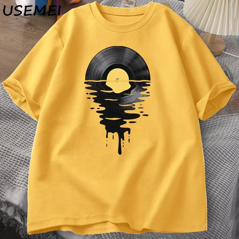 Vinyl Record Graphic Tee – Stylish & Unique