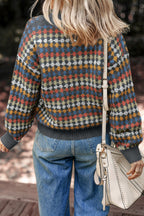 V-Neck Sweater Cardigan in Trendy Colors