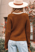 V-Neckline T-Shirt Cardigan for Stylish Comfort