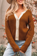 V-Neckline T-Shirt Cardigan for Stylish Comfort