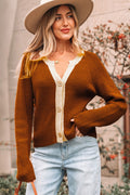 V-Neckline T-Shirt Cardigan for Stylish Comfort