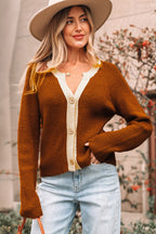 V-Neckline T-Shirt Cardigan for Stylish Comfort