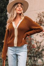 V-Neckline T-Shirt Cardigan for Stylish Comfort