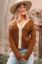 V-Neckline T-Shirt Cardigan for Stylish Comfort