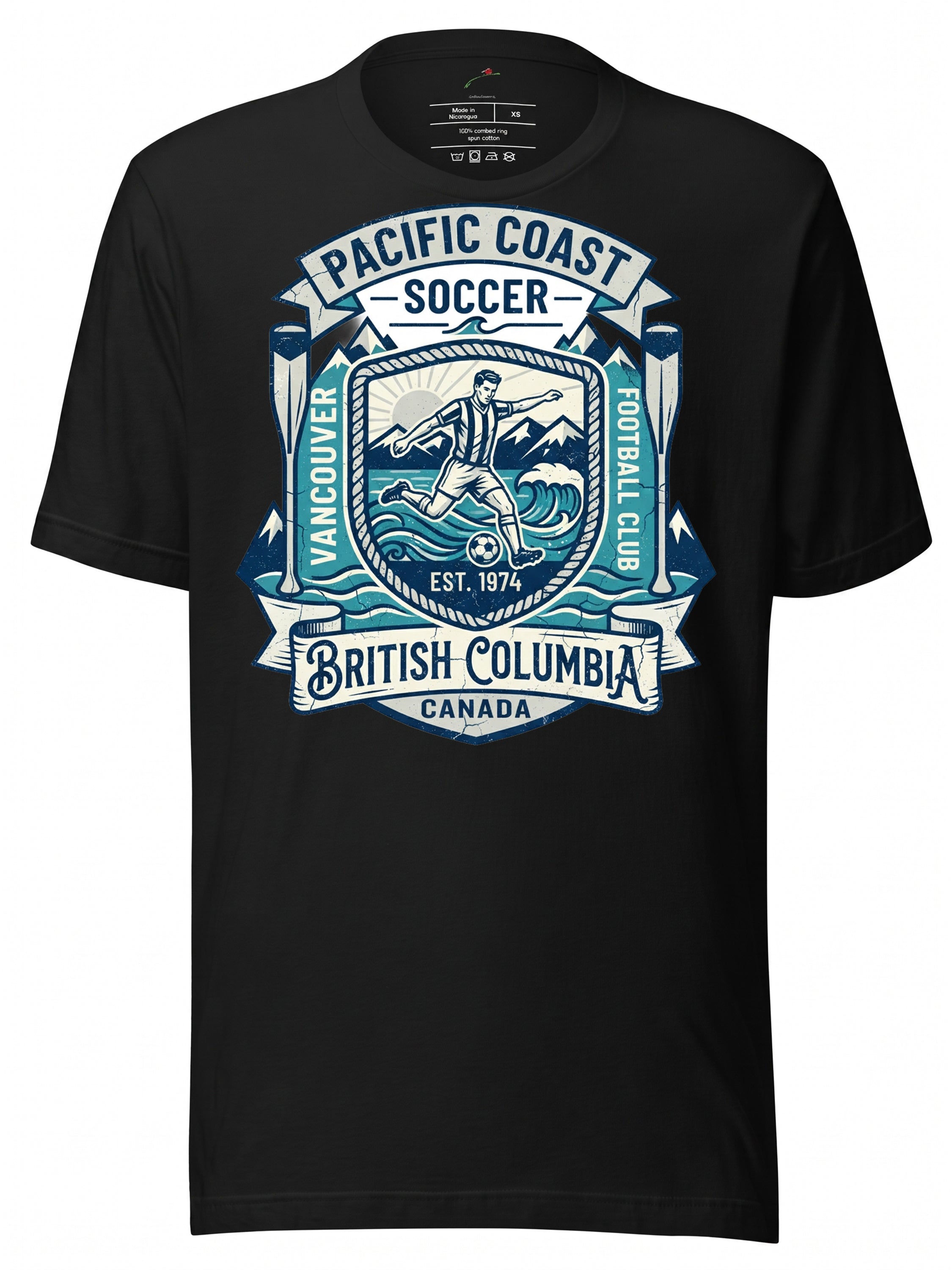 LuckeLadybug T-Shirt featuring Vancouver Whitecaps FC Canada logo in vibrant colors
