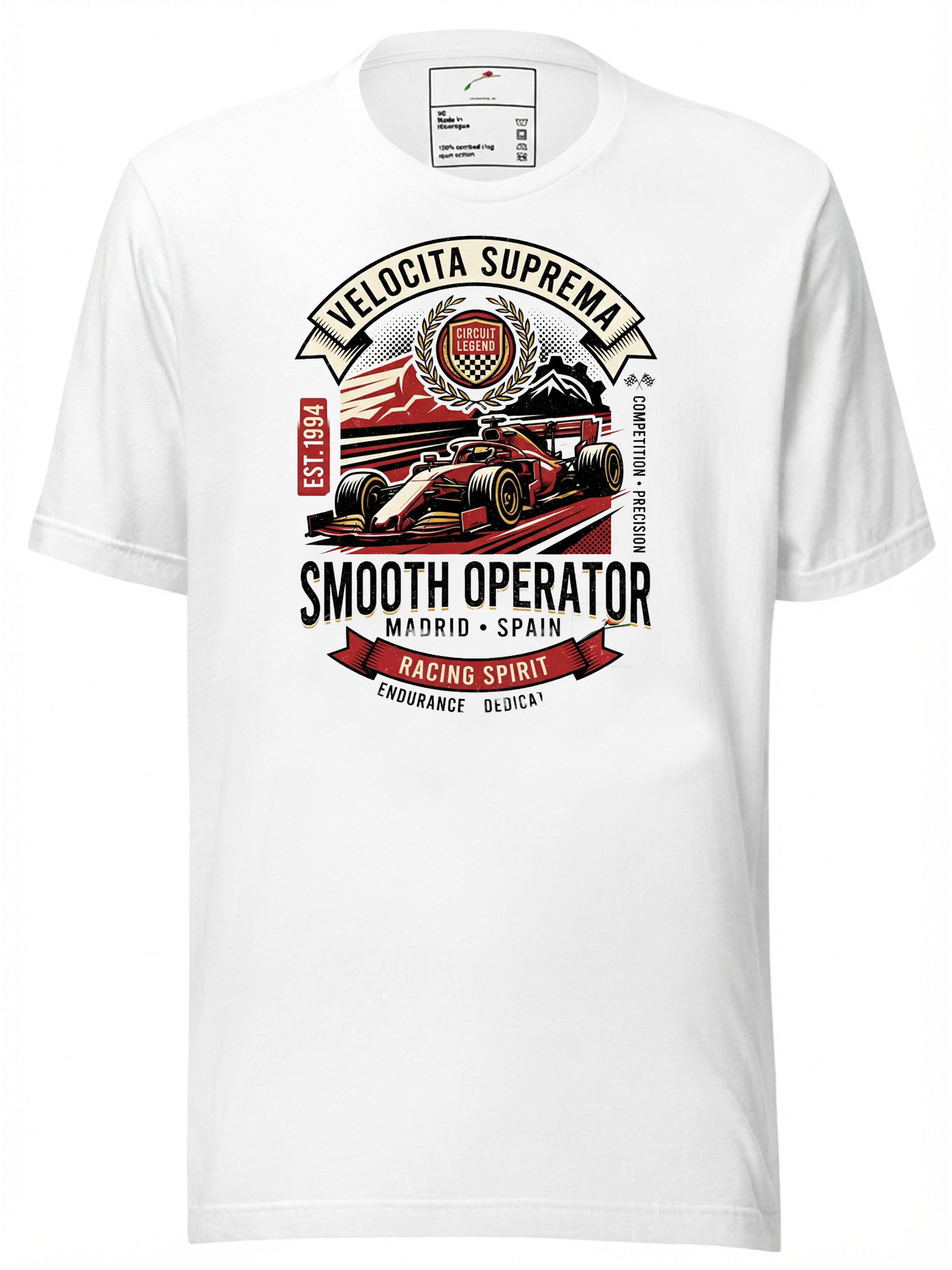 LuckeLadybug LLC Racing Car T-Shirt featuring a vintage design with a Formula car illustration