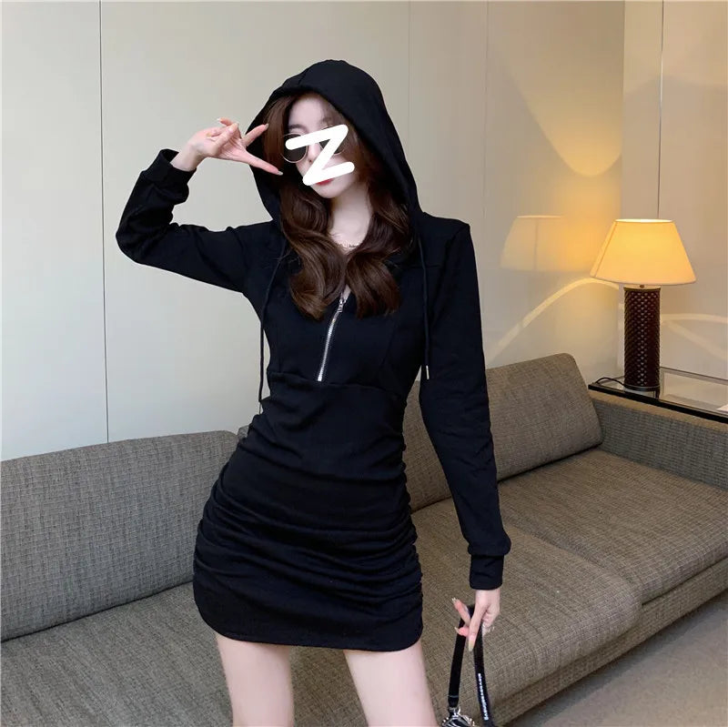 Hoodie and Bodycon Dress for Chic Style