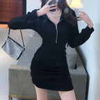 Hoodie and Bodycon Dress for Chic Style