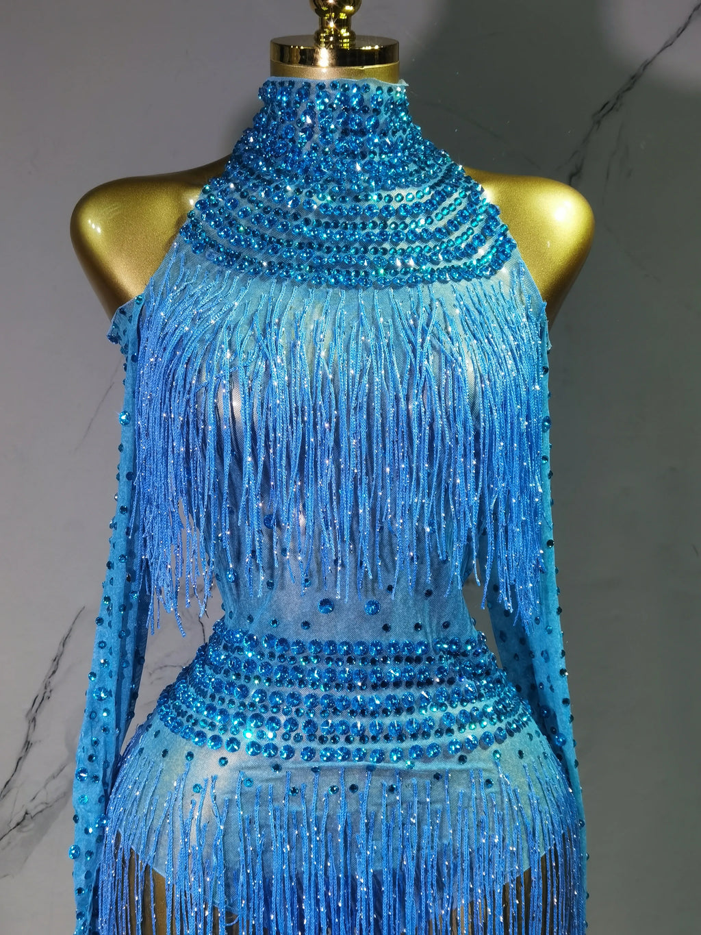 Rave Outfit with Fringe and Beading