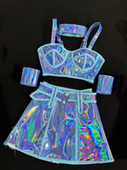 Holographic Outfit for Rave - Trendy Set