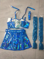 Holographic Outfit for Rave - Trendy Set