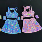 Holographic Outfit for Rave - Trendy Set