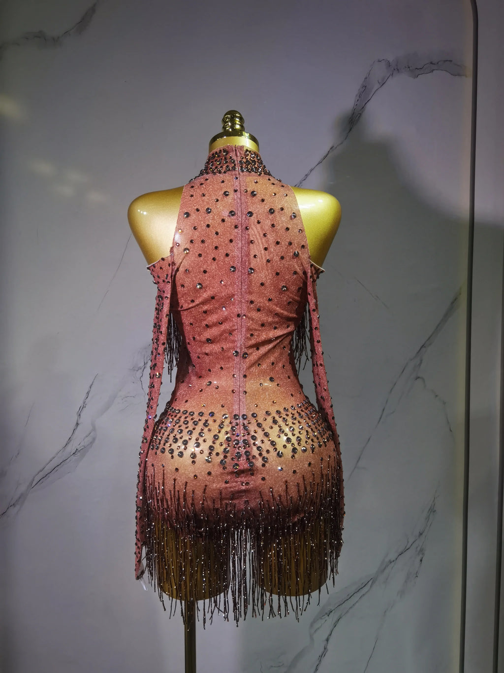 Rave Outfit with Fringe and Beading