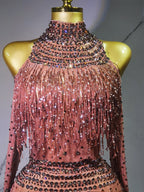 Rave Outfit with Fringe and Beading