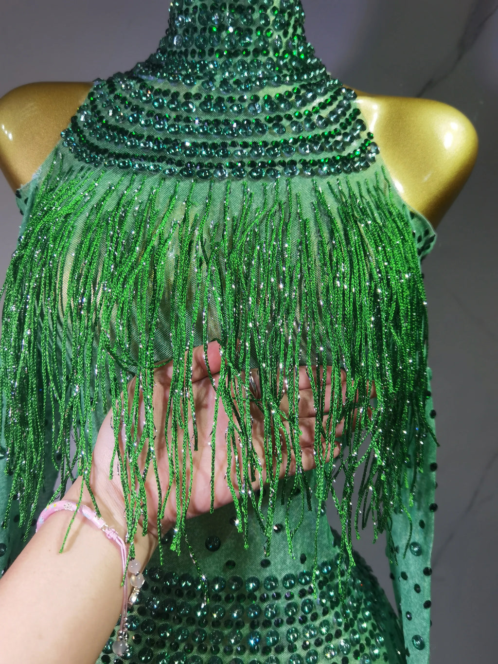 Rave Outfit with Fringe and Beading