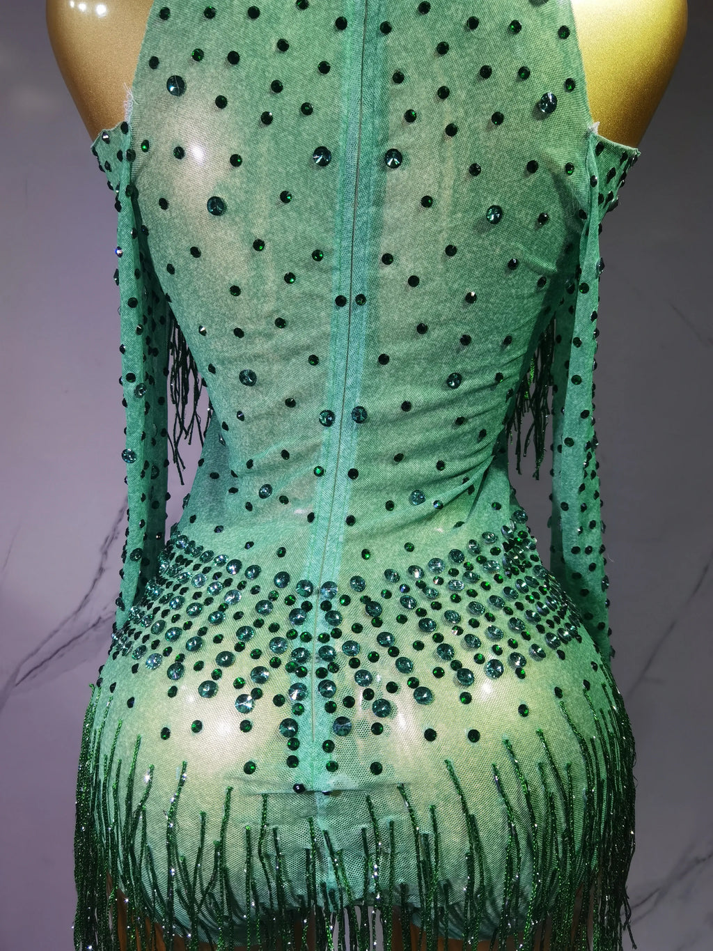 Rave Outfit with Fringe and Beading