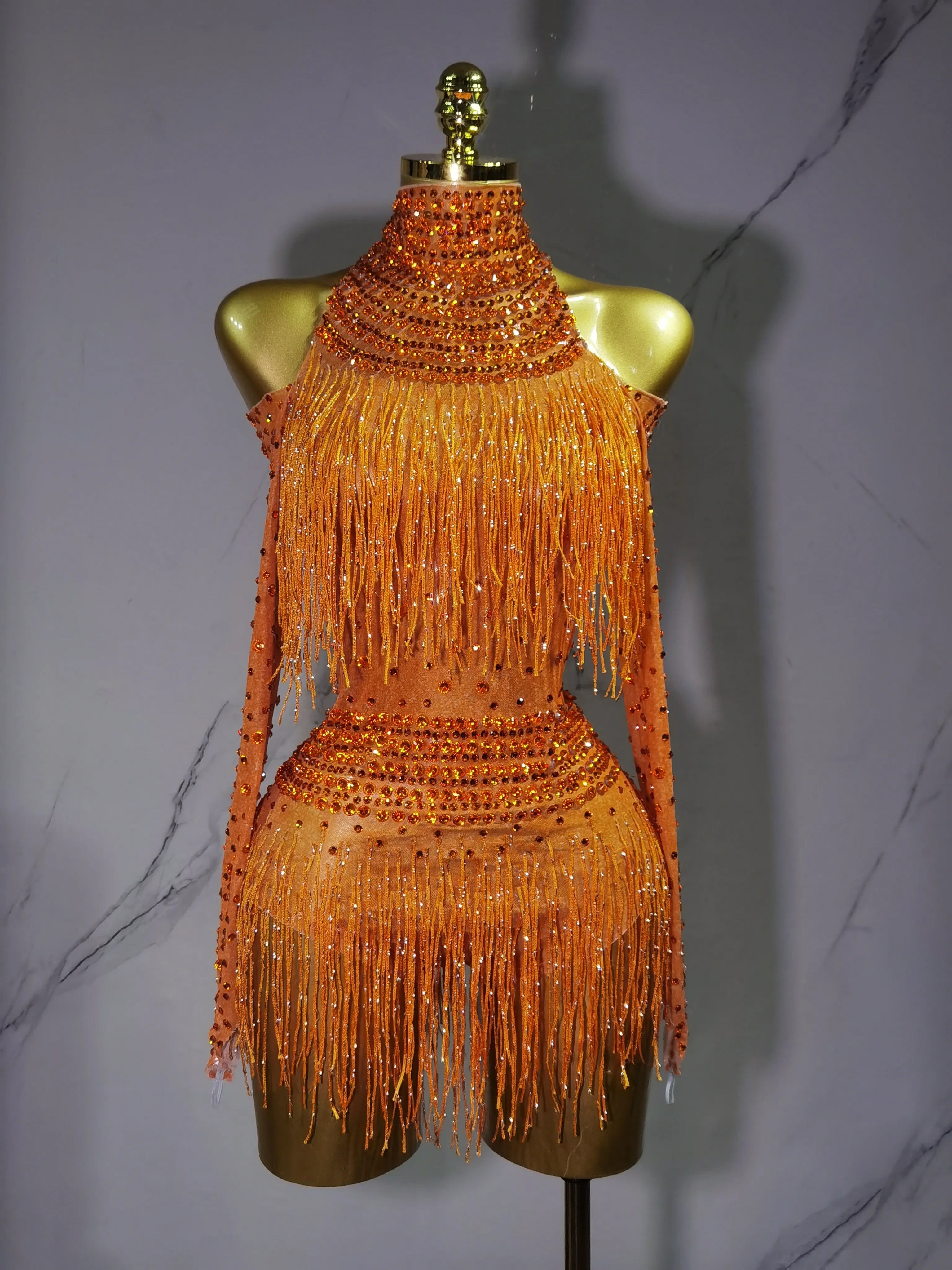 Rave Outfit with Fringe and Beading