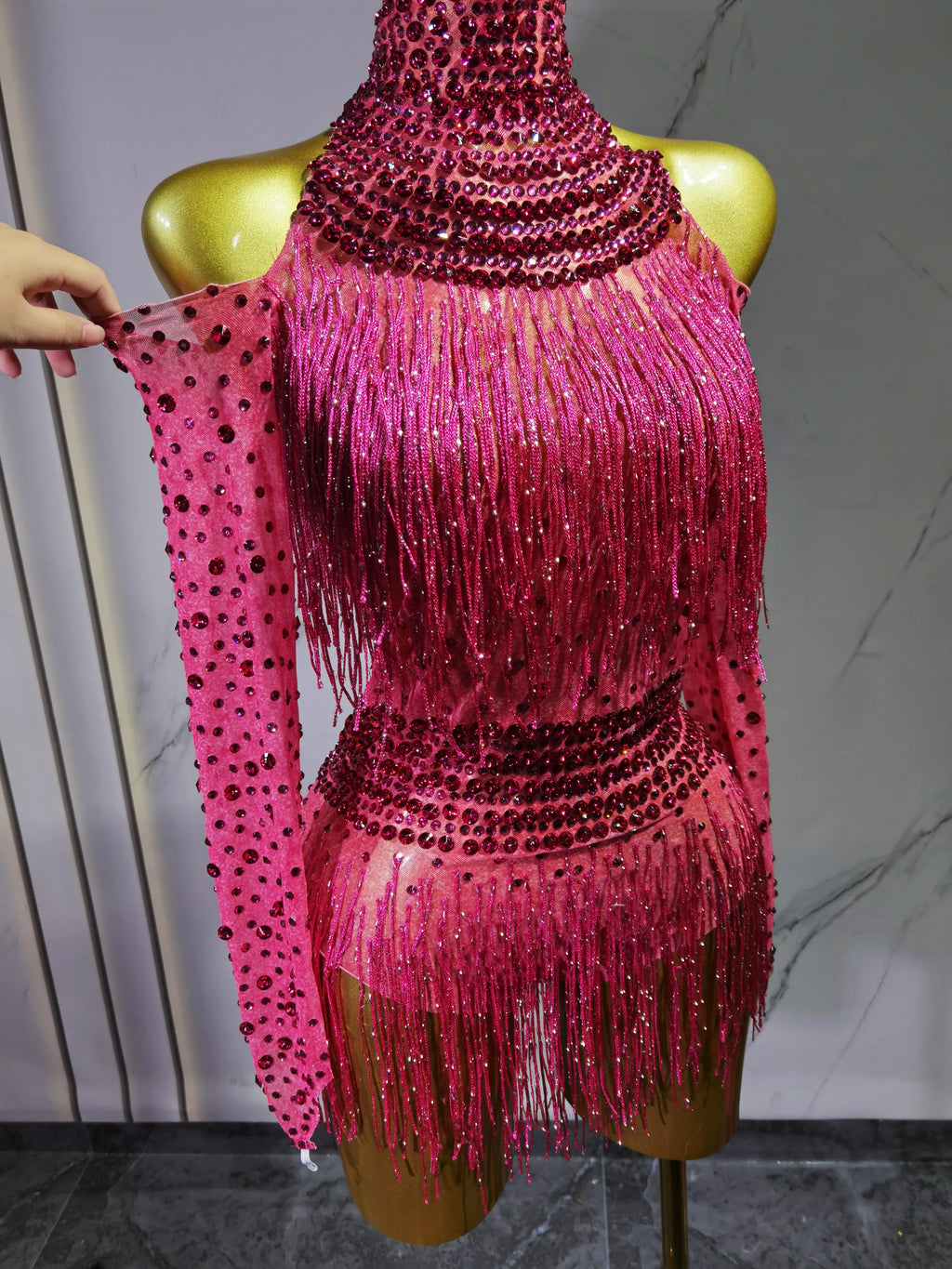 Rave Outfit with Fringe and Beading