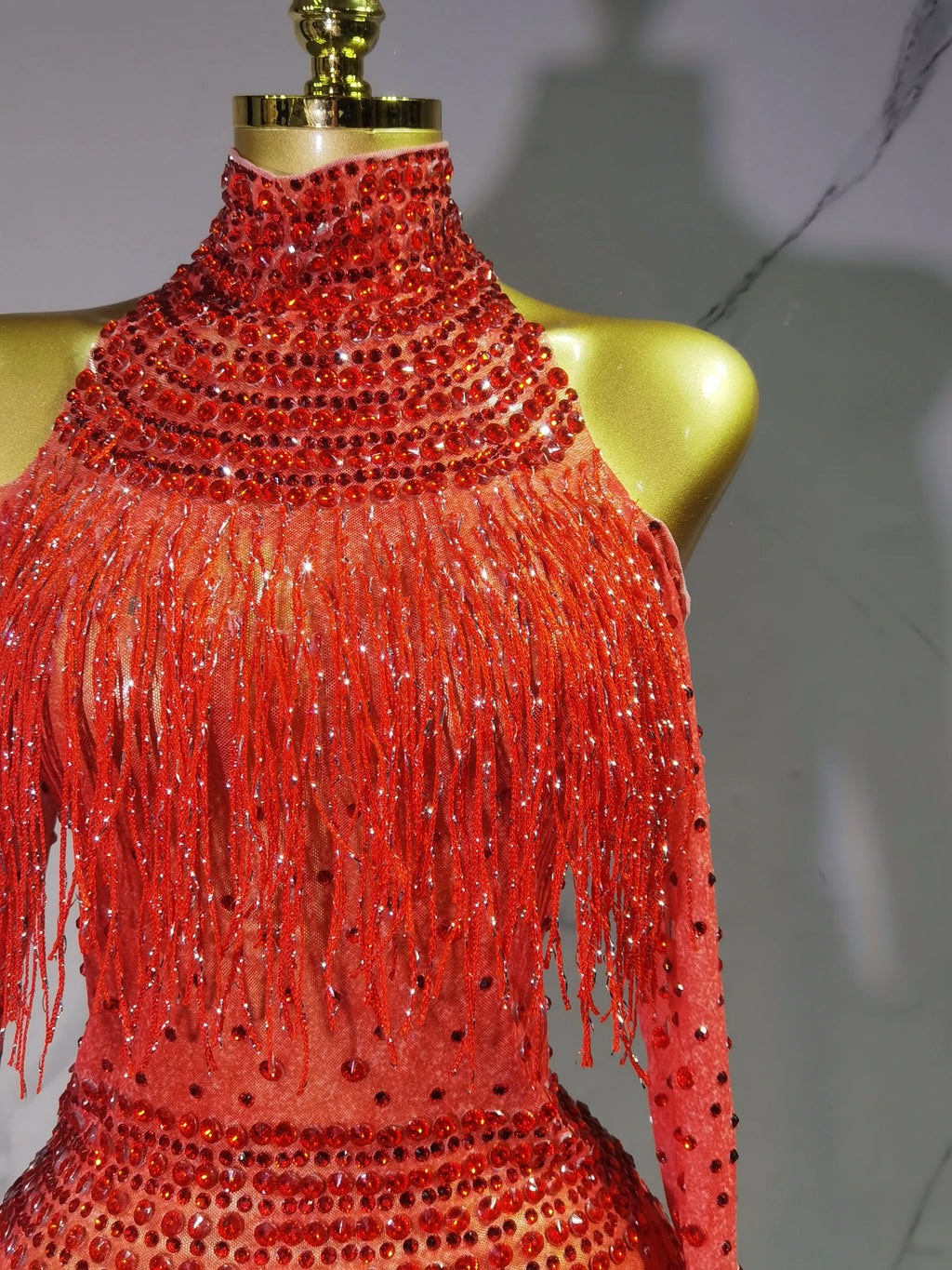 Rave Outfit with Fringe and Beading