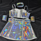 Holographic Outfit for Rave - Trendy Set