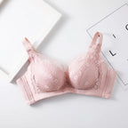LuckeLadybug LLC Pink Lace Push Up Bra for Comfort and Style in Everyday Wear