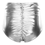Iridescent Rave Shorts with Bow Detail