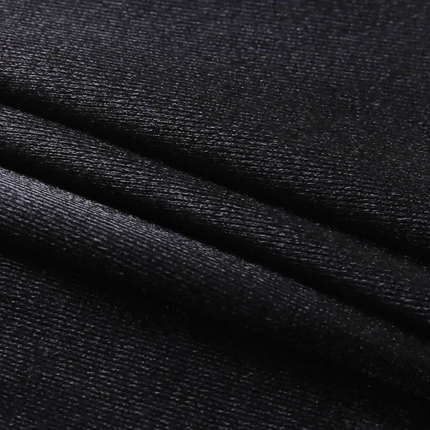 Smooth black fabric texture ideal for creating a red off shoulder corset top