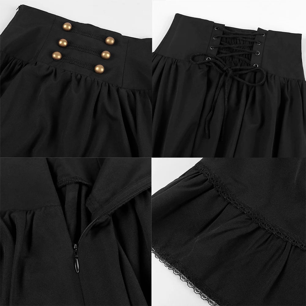Victorian Maxi Skirt For Women Corset Dress