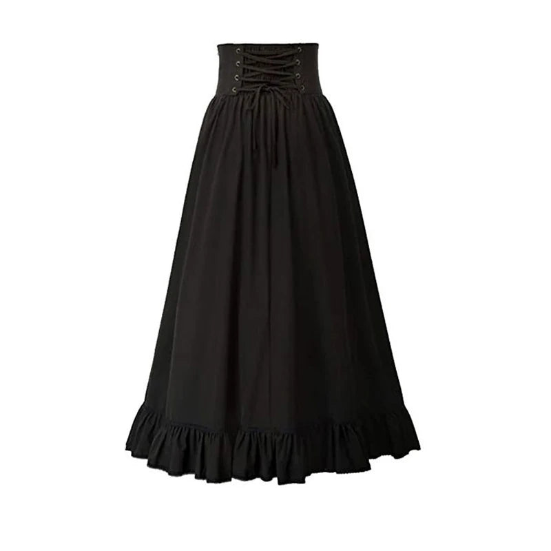 Victorian Maxi Skirt For Women Corset Dress
