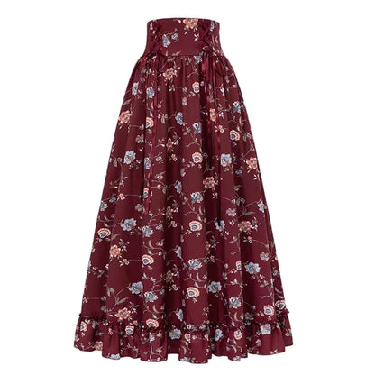 Victorian Maxi Skirt For Women Corset Dress