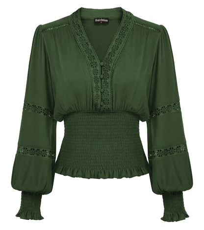 Vintage Renaissance Blouse For Women