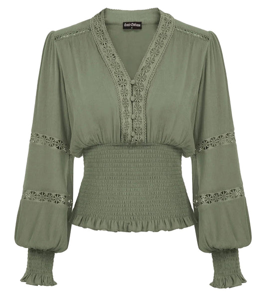 Vintage Renaissance Blouse For Women