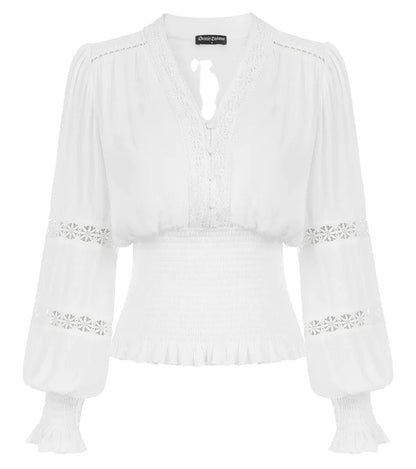 Vintage Renaissance Blouse For Women