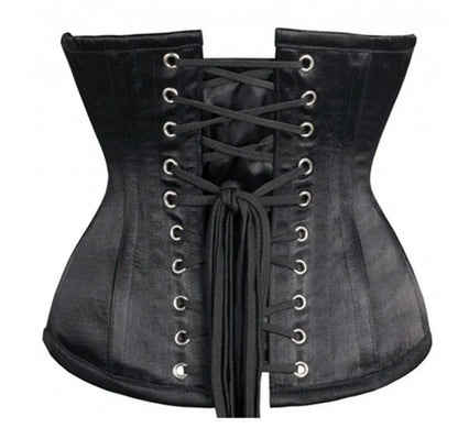 LuckeLadybug LLC waist slimming underbust corset with lace-up design for hourglass figure enhancement