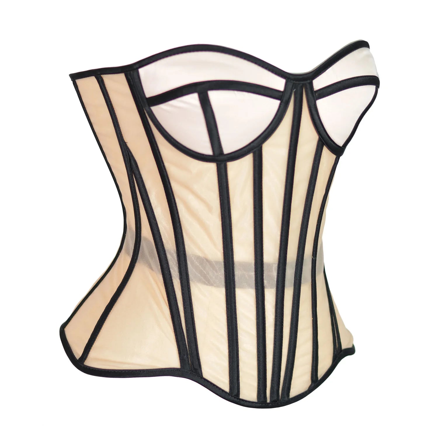 LuckeLadybug LLC Wedding Bustier Corset Top with Structured Panels for a Flattering Fit