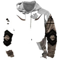 LuckeLadybug LLC western 3d print hoodie featuring a unique design with tribal patterns and a modern fit