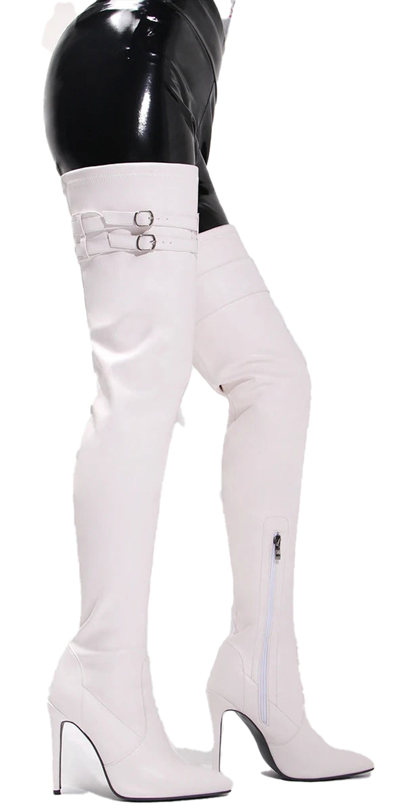 White Thigh High Boots For Women